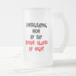 Caneca De Cerveja Vidro Jateado Zombie Slayer Cheerhead Mãe