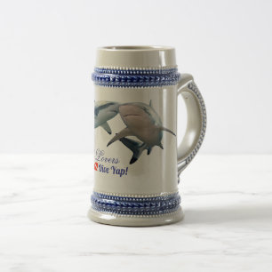 Caneca De Cerveja Vidro quente de fritas