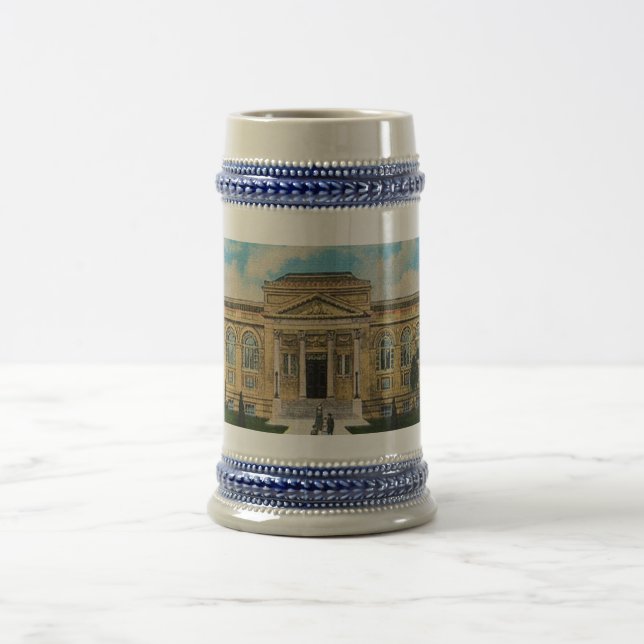 Caneca De Cerveja Vintage Carnegie Library Anniston Alabama (Centro)