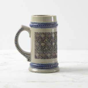 Caneca De Cerveja Vintage Floral Blue William Morris Wey