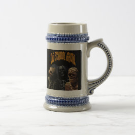 Caneca De Cerveja Vintage Old School Ghoueen Halloween