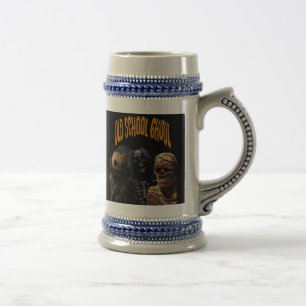 Caneca De Cerveja Vintage Old School Ghoueen Halloween