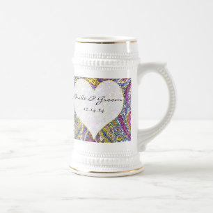 Caneca De Cerveja Vintage Paisley