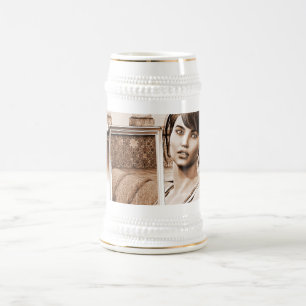 Caneca De Cerveja Vintage Woman