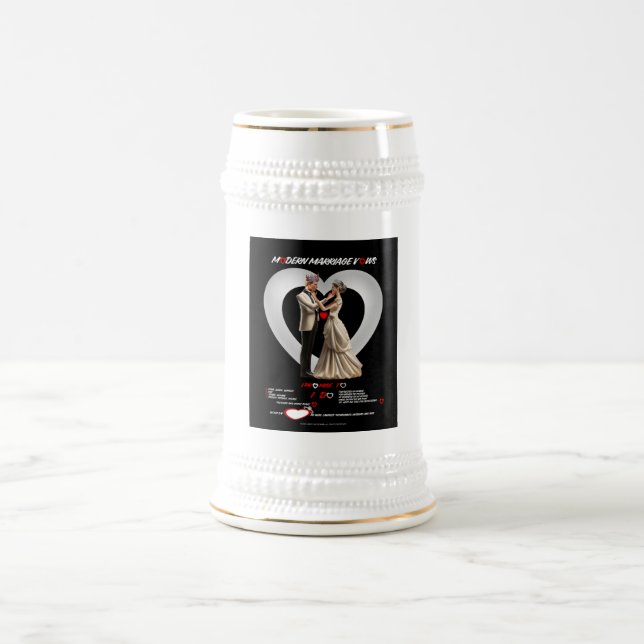Caneca De Cerveja Vistas do Casamento Moderno (Centro)