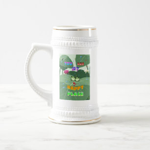 Caneca De Cerveja Você É Meu Lugar Feliz