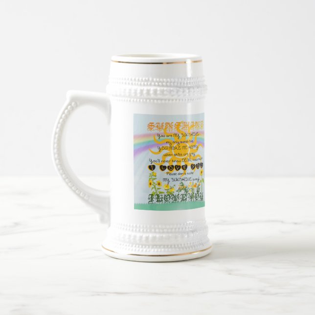 Caneca De Cerveja Você é minha luz do sol (Esquerda)