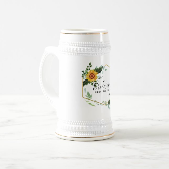 Caneca De Cerveja Você Será A Bridesmaid Maid Honra Obrigada Mãe (Frente Esquerda)