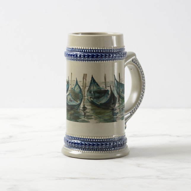 Caneca De Cerveja Watercolor Venice (Frente Esquerda)