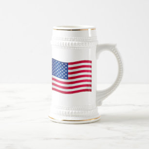 Caneca De Cerveja Waving Flag dos EUA