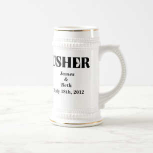 Caneca de cerveja Wedding feita sob encomenda da