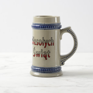 Caneca De Cerveja Wesolych Swiat Flag