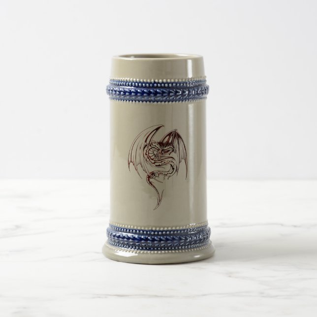 Caneca De Cerveja Wyvern Dragon São Criaturas Míticas Fantásticas (Centro)