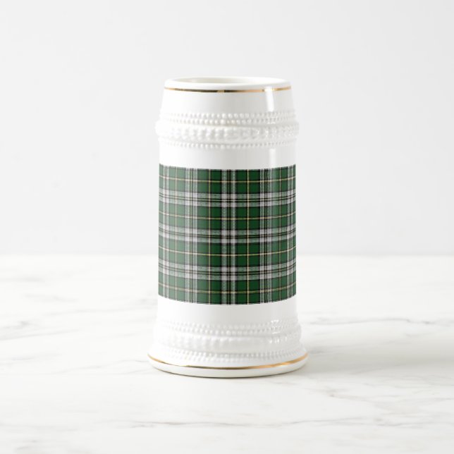 Caneca De Cerveja Xadrez de tartan bretão do cabo (Centro)