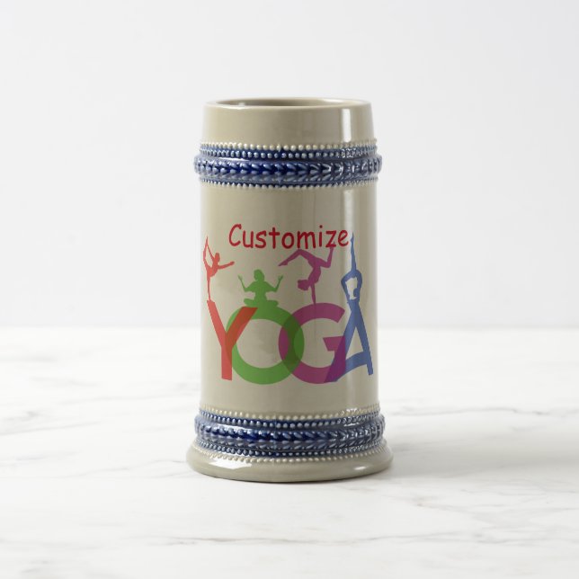 Caneca De Cerveja Yoga Possui Silhouettes Thunder_Cove (Centro)