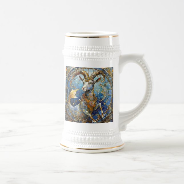 Caneca De Cerveja Zodiac - Capricórnio, Caprino do Mar (Direita)