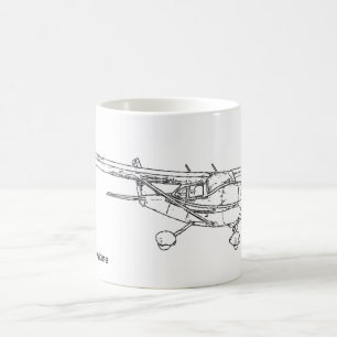 Caneca de Cessna 182 Skylane