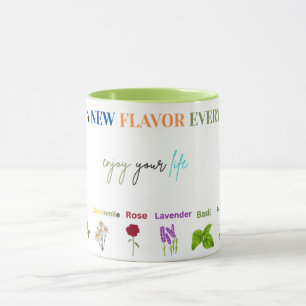 Caneca de Chá “Experimente um Novo Sabor Todos os
