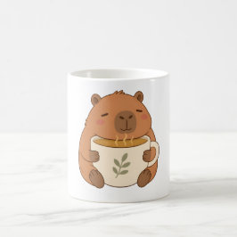 Caneca de Chávena de Café Abraçando Capivara Fofa
