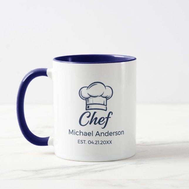 Caneca de Chef Personalizada – Presente de Cozinha (Esquerda)