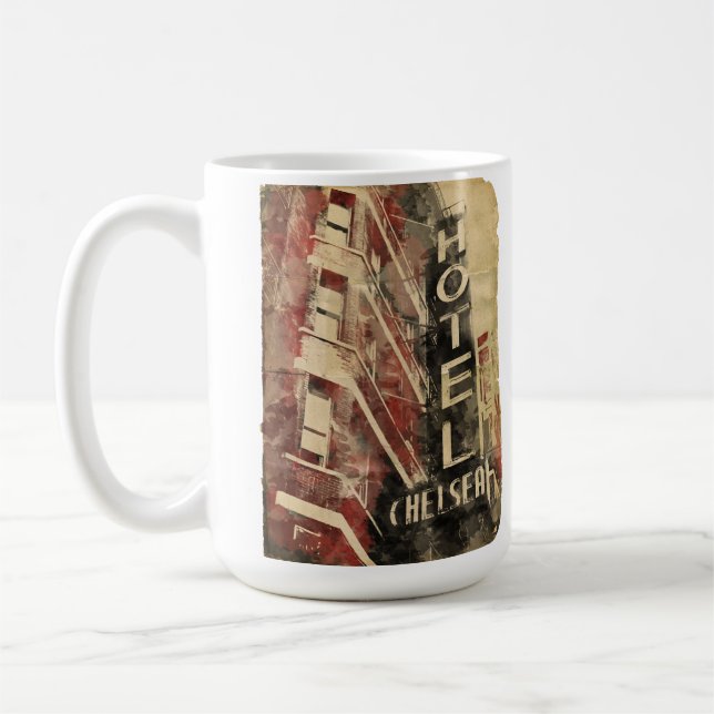 Caneca de Chelsea NYC do hotel (Esquerda)