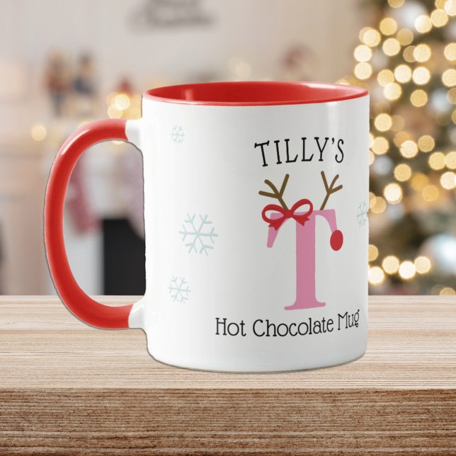 Caneca de Chocolate Quente Personalizada de Rena p (Criador carregado)