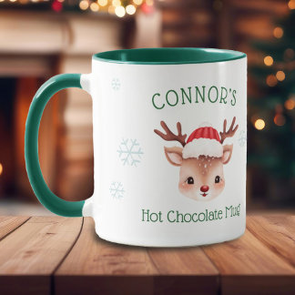 Caneca de Chocolate Quente Personalizada de Rena p