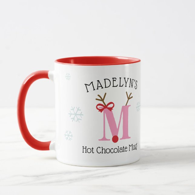 Caneca de Chocolate Quente Personalizada Rena M pa (Esquerda)