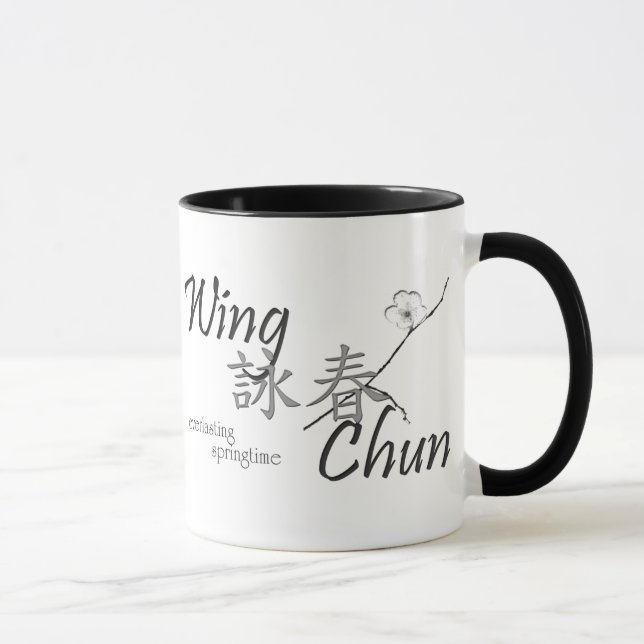 caneca de Chun da asa do 詠春 (Direita)