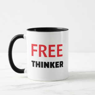 Caneca de Citação de Livre-Pensador - Presente Per