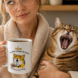 Caneca de Citação Divertida de Café para Amantes d