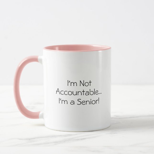 Caneca de Citação Engraçada para Idoso Não Respons (Esquerda)