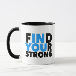 Caneca de Citação Motivacional Forte