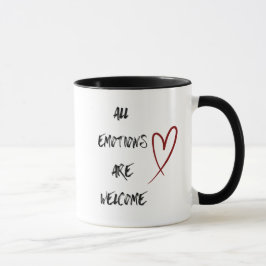 Caneca de Citação Positiva de Saúde Mental Present