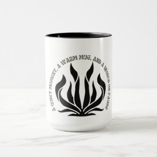 Caneca de Citação Preto e Branco