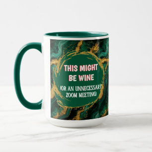 Caneca de Citação Zoom Corporativa Engraçada Esmer