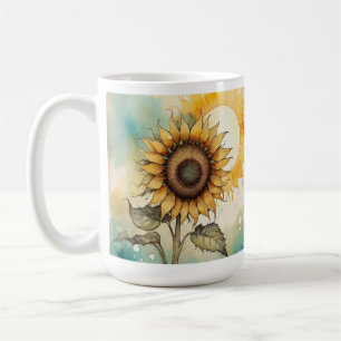 Caneca de Cobra de Girassol, Presente de Café para