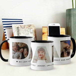 Caneca de Colagem do Dia do Pai Foto do Papai