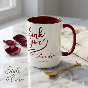 Caneca de Combo de 425 ml 'Stylish Thank You' para