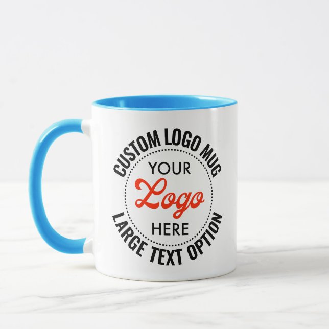 Caneca de Combo de Logo Promocional de Texto Grand (Esquerda)