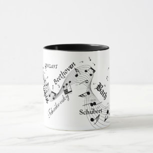 caneca de compositores clássicos