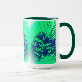 Caneca de Cone de Pinheiro Verde