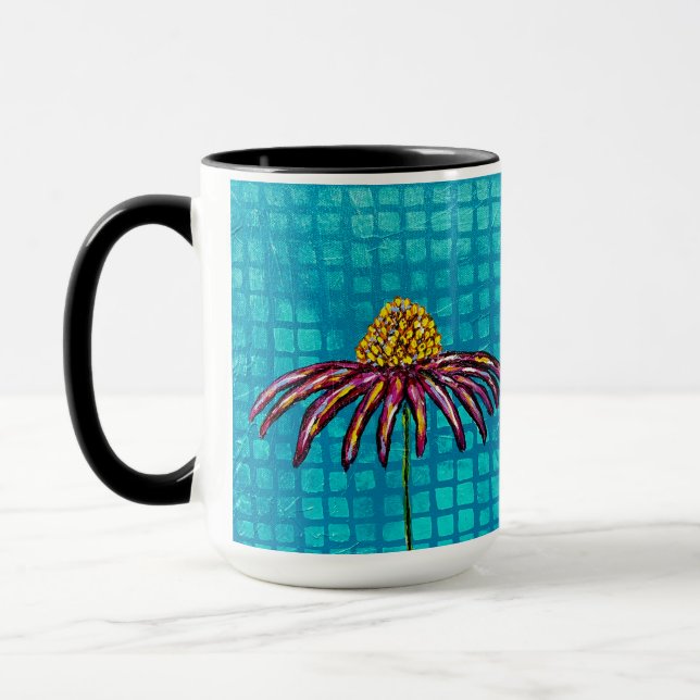 Caneca de Coneflower Azul (Esquerda)