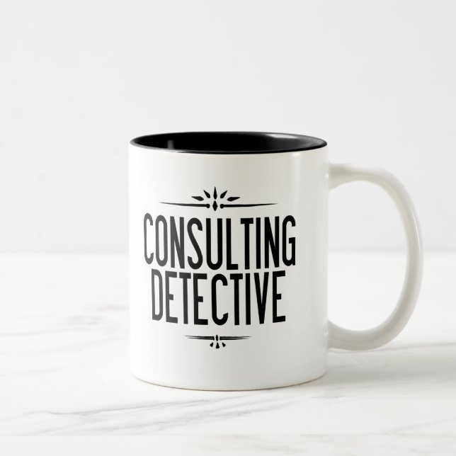 Caneca de consulta do detetive do mundo a única (Direita)