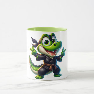 caneca de crocodilo