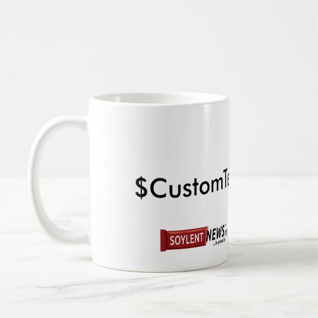caneca de CustomText (Esquerda)
