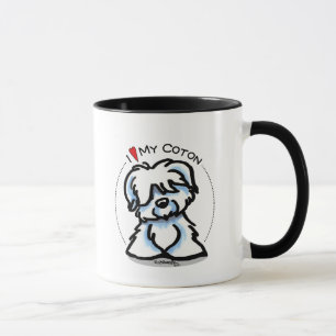 Caneca de de Tulear Amante do algodão