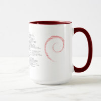 Caneca de Debian