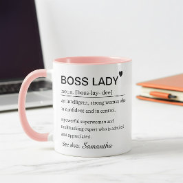 Caneca de Definição de Chefe Senhora Presente de E