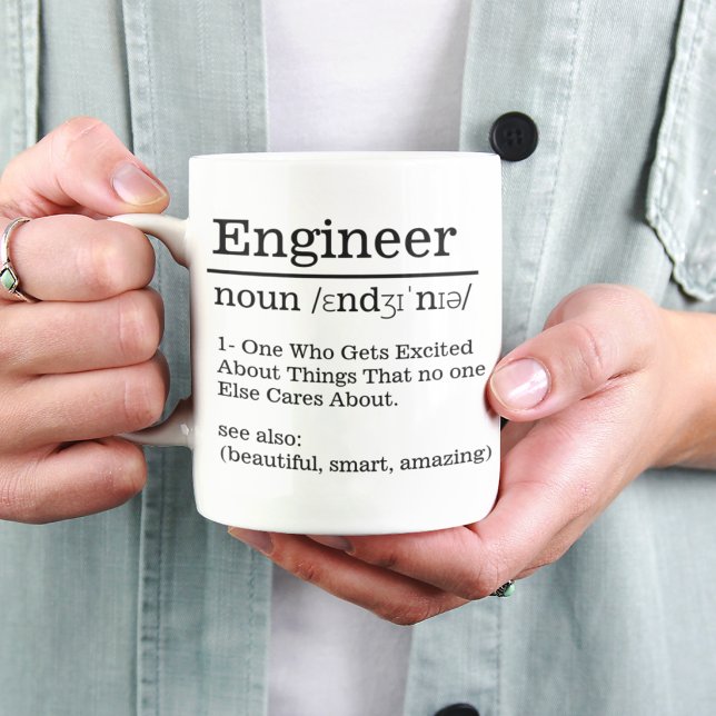 Caneca de Definição de Engenheiro Presente Diverti (Criador carregado)
